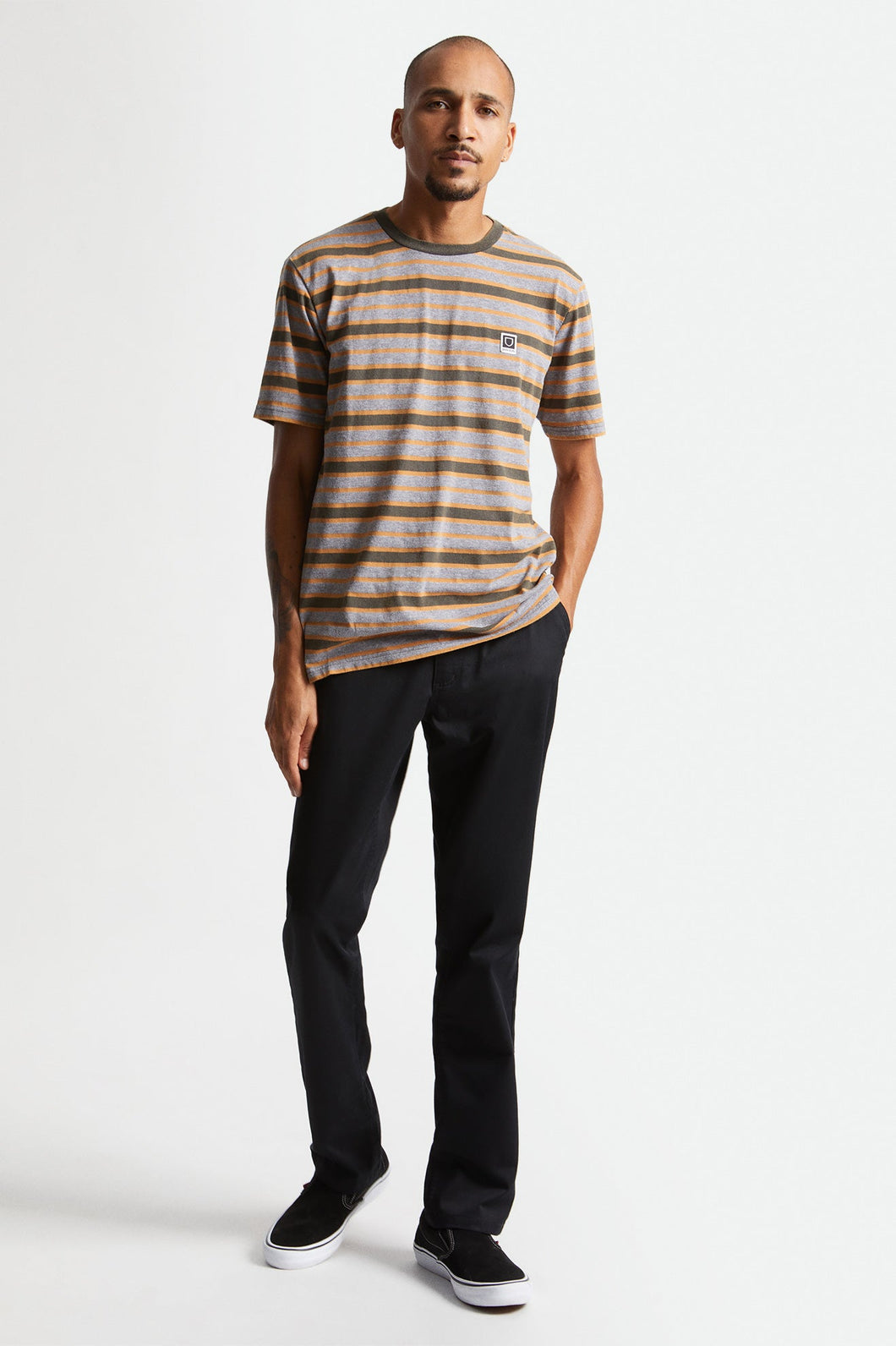 Men's Hilt Multi Stripe S/S Knit