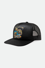 Load image into Gallery viewer, Willie Nelson Road Again MP Trucker Hat - Black/Black
