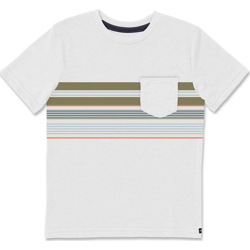 BOYS LINE STACK S/S POCKET TEE