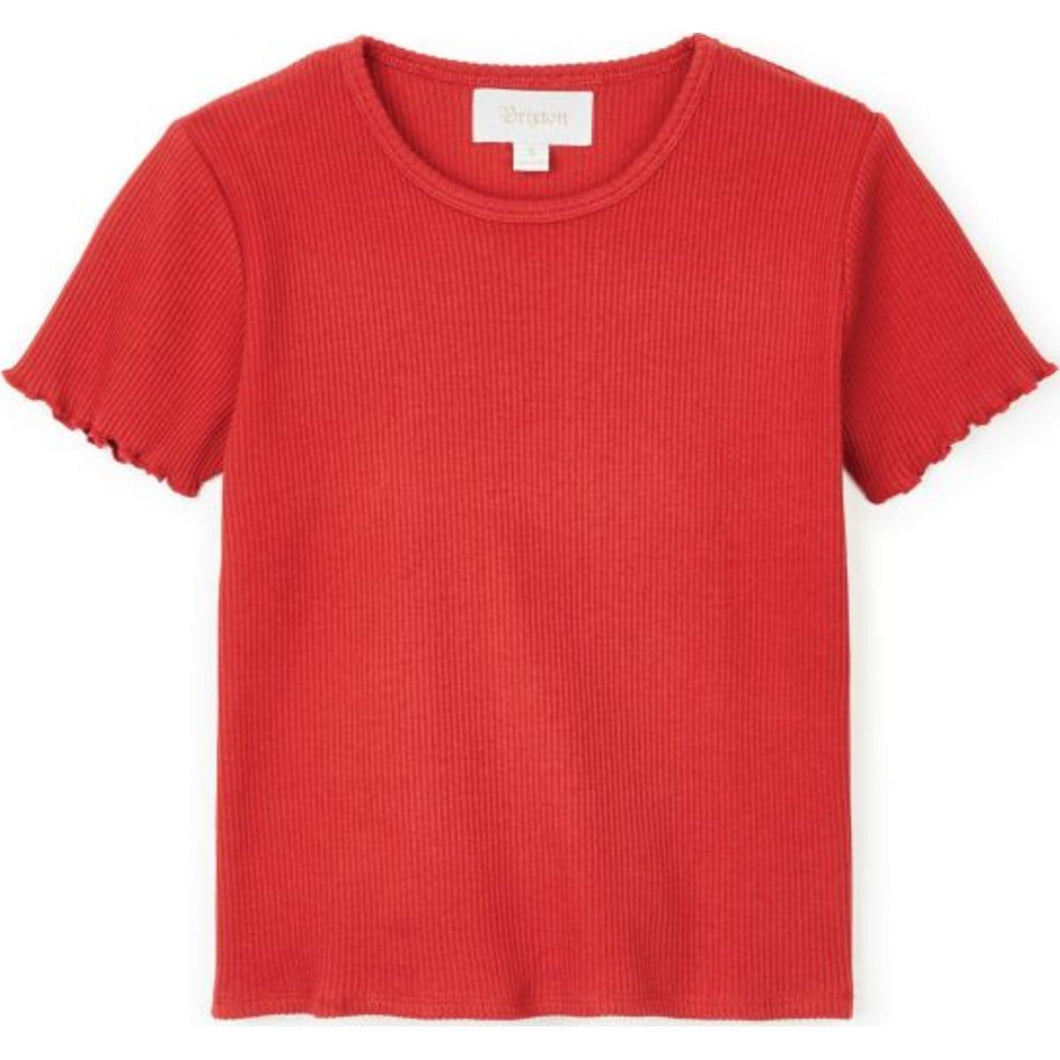 JENNIFER S/S BABY TEE - BLACK/WHITE