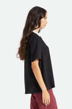 Load image into Gallery viewer, Bunker Block Boyfriend S/S Woven - Black
