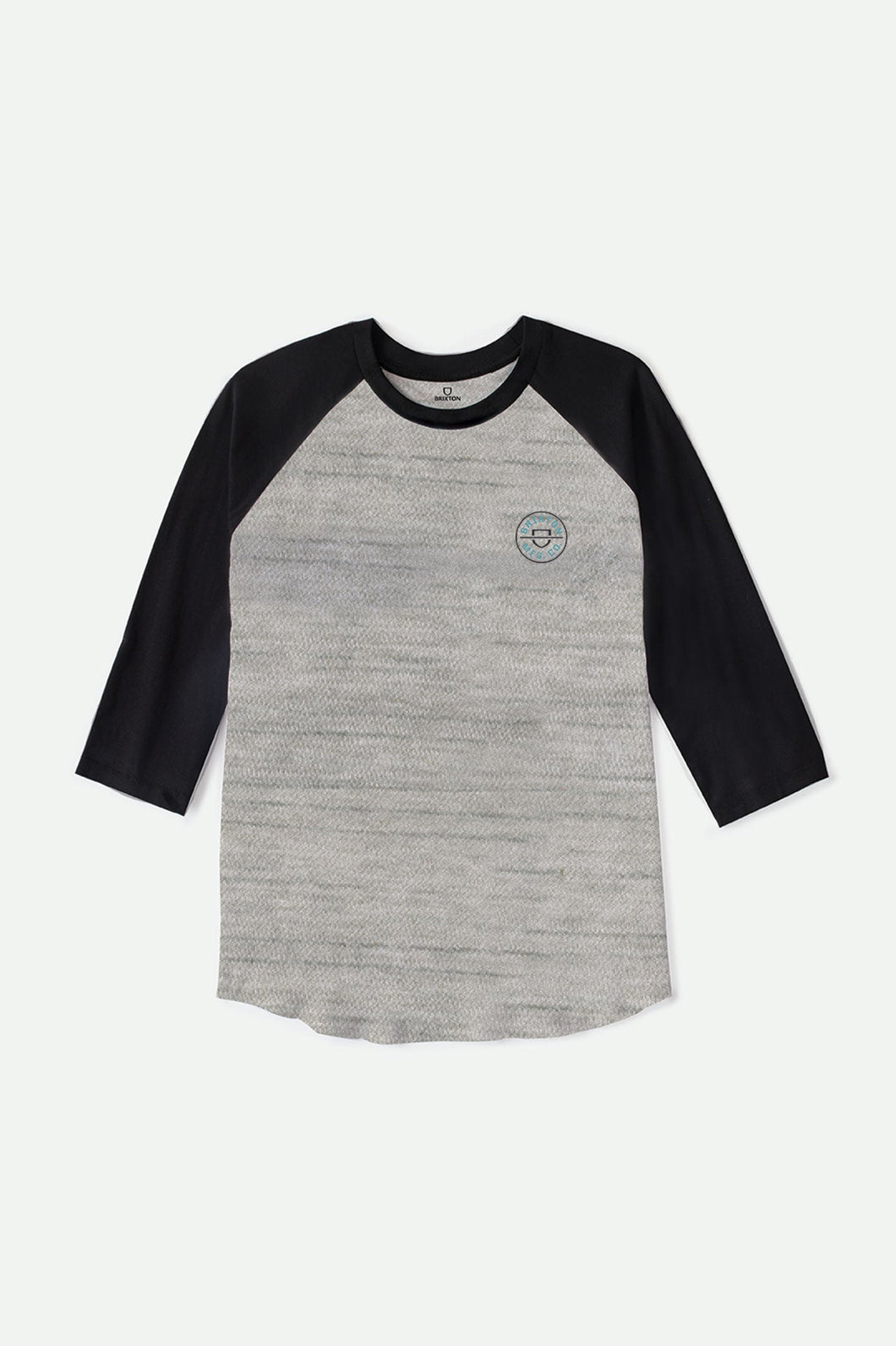 Crest S/S Raglan Knit - Heather Grey/Black