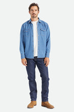 Load image into Gallery viewer, Willie Nelson L/S Woven - Worn Denim
