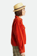 Load image into Gallery viewer, Castor Straw Fedora - Tan
