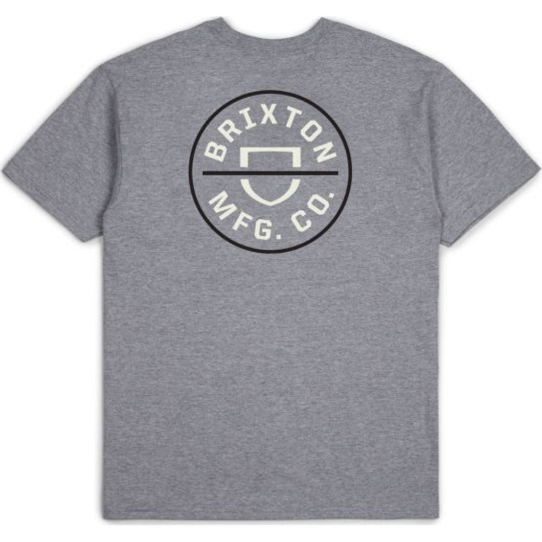 Crest II S/S Standard Tee - Heather Grey/Cream
