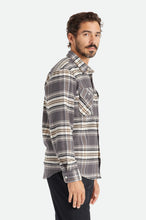 Load image into Gallery viewer, Bowery Stretch L/S Utility Flannel - Black/Charcoal II
