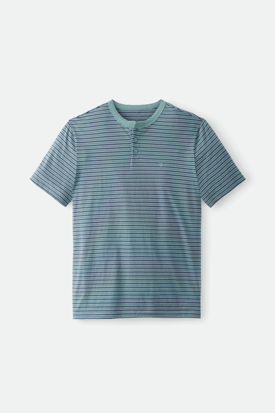 Hilt S/S Henley Knit - Ocean/Washed Navy