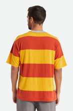 Load image into Gallery viewer, Hilt Boxy Shield S/S Knit - Phoenix Orange/Golden Glow
