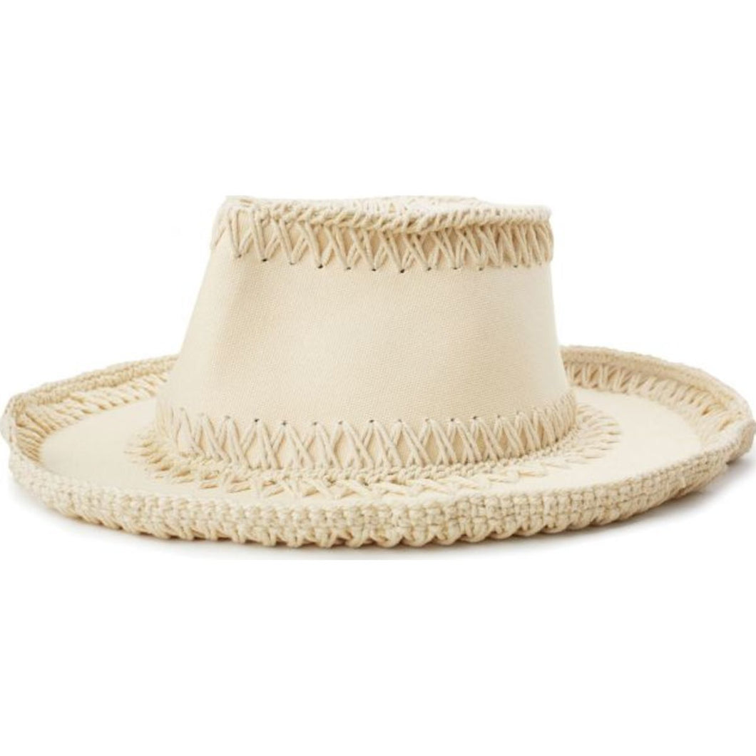 JOANNA COTTON HAT - OFF WHITE