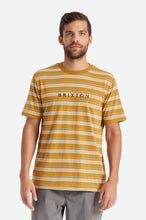 Load image into Gallery viewer, Hilt Alpha Line S/S Knit - Medal Bronze/Off White/Teal
