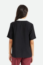 Load image into Gallery viewer, Bunker Block Boyfriend S/S Woven - Black

