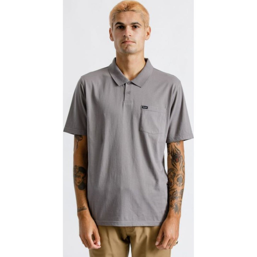 Carlos S/S Pocket Polo - Grey