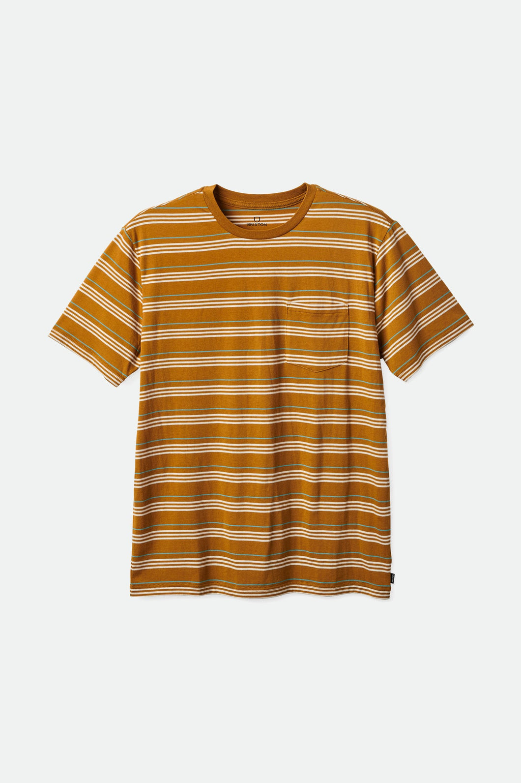 Hilt Alpha Line S/S Knit - Medal Bronze/Off White/Teal