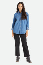 Load image into Gallery viewer, Willie Nelson L/S Woven - Worn Denim
