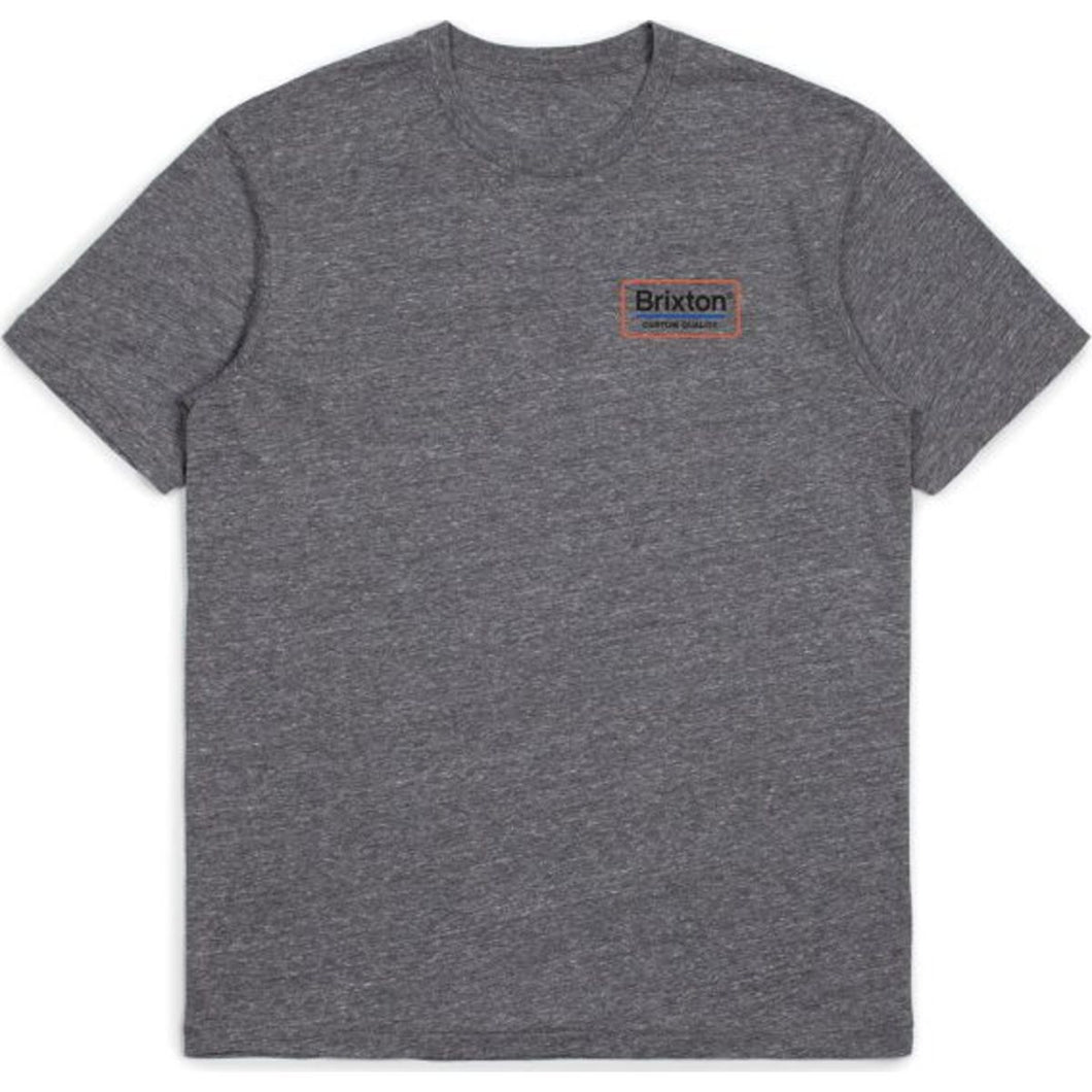 Palmer S/S Premium Tee - Heather Grey/Orange