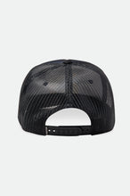 Load image into Gallery viewer, Willie Nelson Road Again MP Trucker Hat - Black/Black
