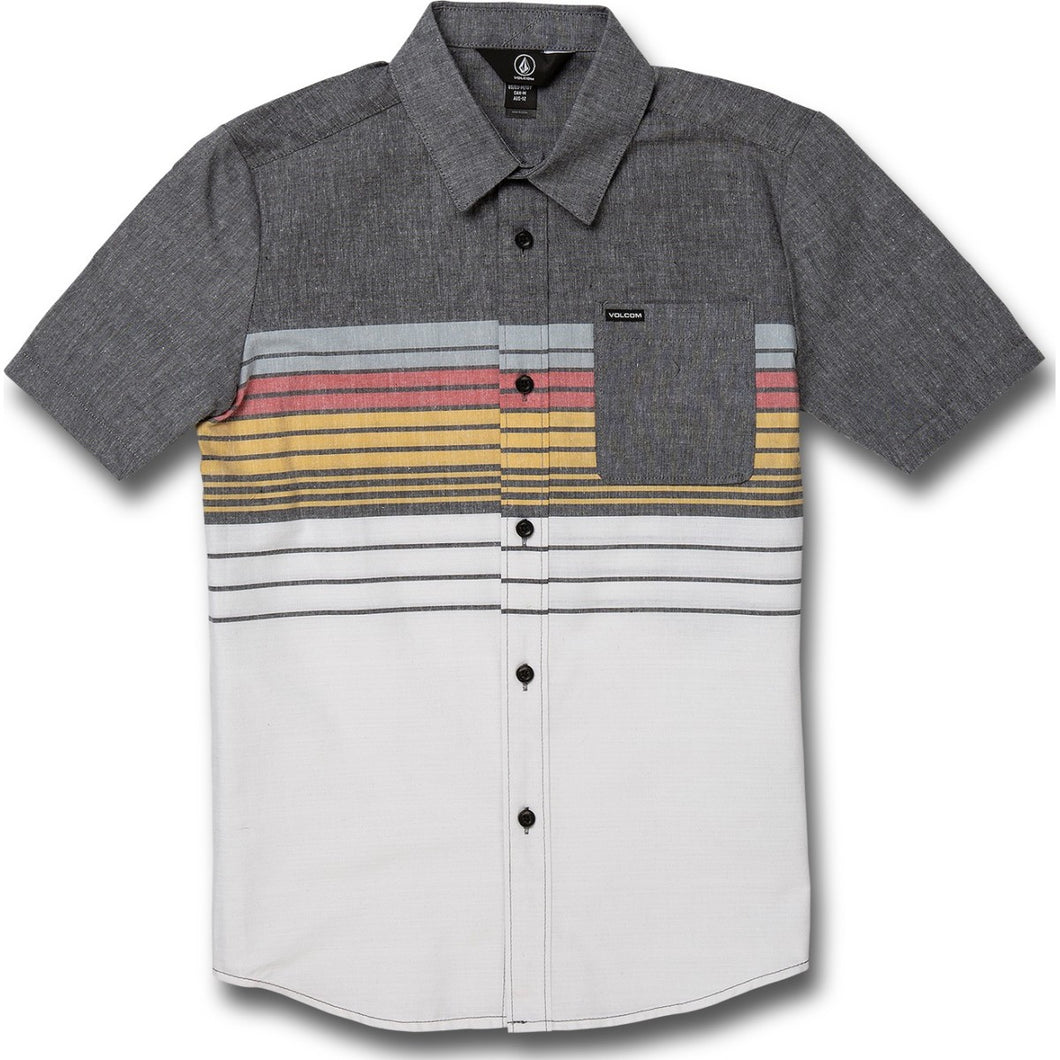 BIG BOYS COMBO STRIPE SHORT SLEEVE TEE - BLACK
