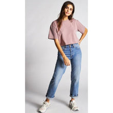 Load image into Gallery viewer, AMANDA S/S CROP TEE - MAUVE

