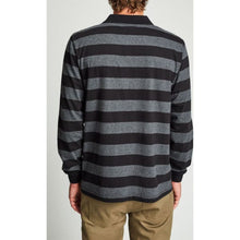 Load image into Gallery viewer, RICHLAND L/S POLO KNIT - CHARCOAL HEATHER/BLACK
