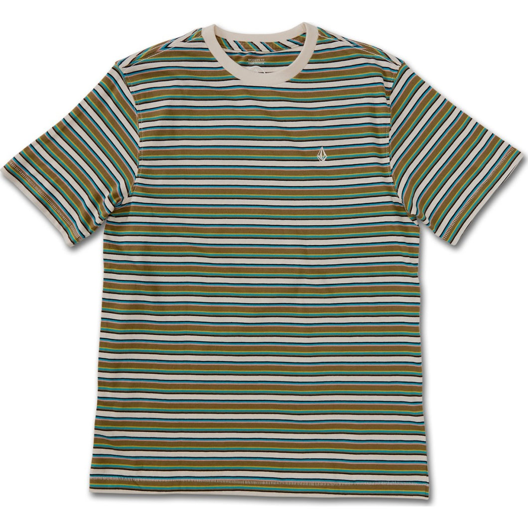 BOYS HALFAX STRIPE CREW SS