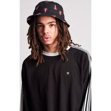 Load image into Gallery viewer, BANKS II BUCKET HAT - BLACK/RED
