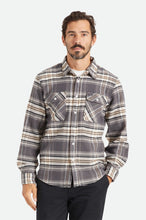 Load image into Gallery viewer, Bowery Stretch L/S Utility Flannel - Black/Charcoal II
