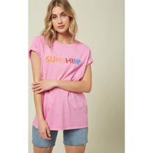Load image into Gallery viewer, S/S SCREEN TEE HELLO SUNSHINE
